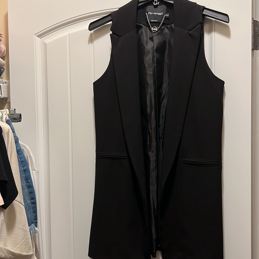 Open Front Vest Blazer